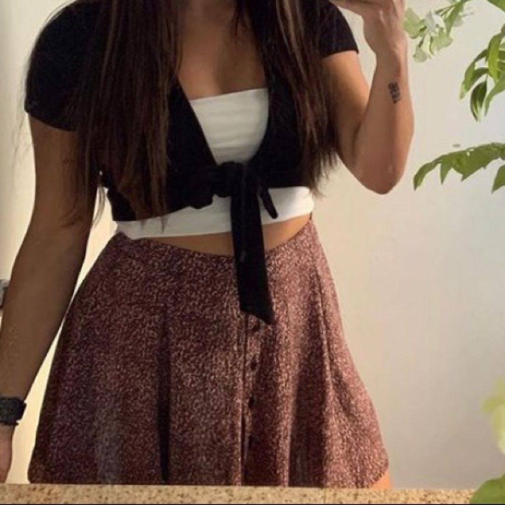 Urban Outfitters Pink Leopard Skirt
